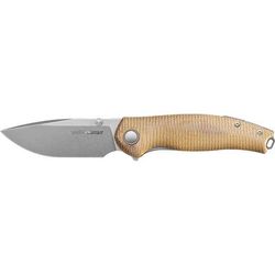 Viper Vale Natural Folding Knife 4.13in Closed 3in Stonewash CPM Magnacut SS Blade Natural Canvas Micarta Handle V6006CN