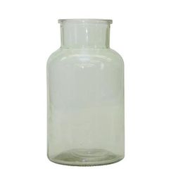 Sage Green Glass Vase 10.24"H by Melrose in Green
