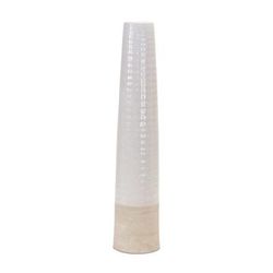 Vase 23.5"H Stoneware by Melrose in White/sand