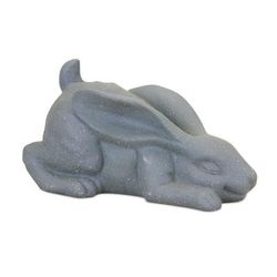 Rabbit 8.25"L x 4"H Resin by Melrose in Grey