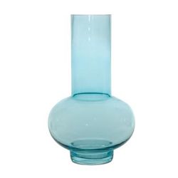 Vase (Set of 2) 7"D x 11.75"H Glass by Melrose in Blue