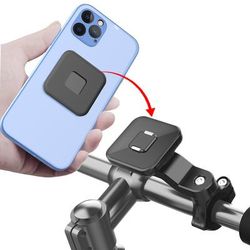 TEMU Bike Phone Holder,magnetic Phone Holder,motorcycle Cell Phone Holder,mountain Bicycle Stem Phone Holder,360° Rotation Bicycle Handlebar Mobile Phone Clamp,for Phone Models,quick Release /