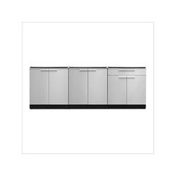 NewAge Outdoor Kitchens Stainless Steel 3-Piece Outdoor Kitchen Set (No Countertop)