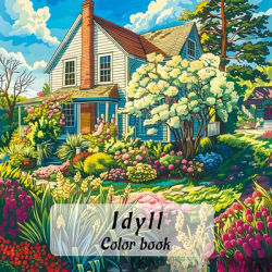 Adult Picture Book: Countryside Coloring Book with Realistic Scenic Landscapes for Relaxation and Creativity