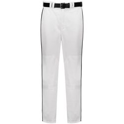 Russell Athletic R11LGB Youth Piped Diamond Series Baseball Pant 2.0 in White/Black size XL | Polyester