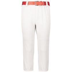 Augusta Sportswear 6850 Athletic Gamer Pull-Up Baseball Pant with Loops in White size XL | Polyester