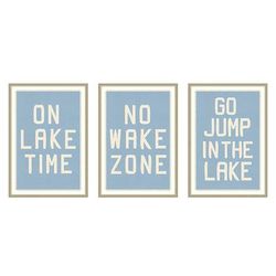 Lakehouse Topography Prints - Set of Three - Frontgate