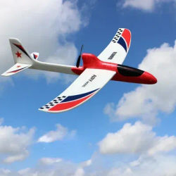 Flight Foam Glider Sturdy Eletrical Hand-tossed Plane for Family Children Outside Yard Game Handout Flying DIY Party