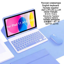 Tablet Keyboard for iPad 11 Case A16 Cover with Pencil Slot Stand for iPad 11th Generation 2025 11 inch Case with Keyboard Funda