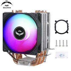 QiuzAim CPU X79 X99 2011 Efficient Cooler Processor Cooling Fan 6 Heat Pipe Radiator Air-cooling Installing LGA2099 2066 x299 E5