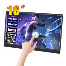 Moniteur Portable 16 pouces HD 1920x1200 HDMI USB type-c pour ordinateur Portable deuxième moniteur externe pour ordinateur de bureau