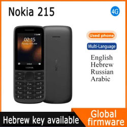Nokia 215 4G 2.4" screen 1150mAh Unlocked Classic Phone hebrew keyboard available Global Version Used Phone