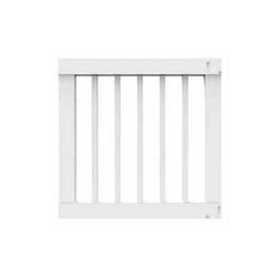 RDI Crossover Standard Width Vinyl Rail Gate Kits 1-1/4 Inch Square Balusters - 36 Inch - White