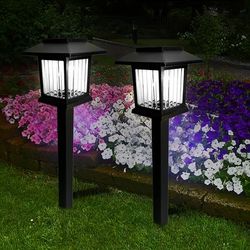 TEMU 2/4pcs Solar Led Ground Lights, Outdoor Garden Ground Lights Decorative Lights, Lights For , Landscape, Path, Courtyard, Terrace, Driveway, Decorative Garden Lighting Lawn Lights
