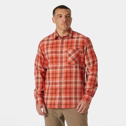 Helly Hansen Men’s Aker Flannel Long Sleeve Shirt Orange M