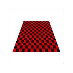 Swisstrax Ribtrax Pro Two Car Garage Floor Tile Mat (Jet Black / Racing Red)