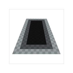 Swisstrax Ribtrax Pro One Car Garage Floor Tile Mat (Jet Black / Slate Grey / Pearl Silver)