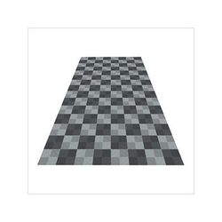 Swisstrax Ribtrax Pro One Car Garage Floor Tile Mat (Pearl Silver / Slate Grey)