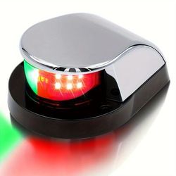 TEMU Boat Bow Navigation Lights, Marine Warning Light, Marine Safety Lights, Marine Led Navigation Light Ideal For Pontoon, And Small Boat