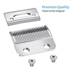 Professional Replacement Clipper Blades 2 Holes Adjustable Hair Clippers Blades Compatible with WAHL Cordless Hairdressing Tools