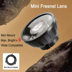 Fresnel Lens Spotlight Mini Bowens Mount 25 Degree Focusing Lens for COB LED Video Light Yongnuo Nanguang Zhiyun