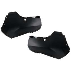 Replacement Bumper End Plastic Primed, Front, Driver & Passenger Side, 1-year unlimited-mileage warranty SET-RH01110003Q
