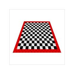Swisstrax Ribtrax Pro Two Car Garage Floor Tile Mat (Jet Black / Arctic White / Racing Red)