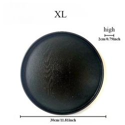 TEMU 1pc Wooden Round Plate, Diameter 8.27/9.45/10.63/ Inches 4 Optional Sizes, Chinese Tea Tray, Snack Fruit Tray, Jewelry Display Tray, Retro Living Room Decoration Tray