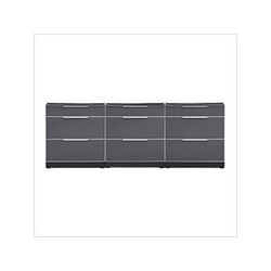 NewAge Outdoor Kitchens Aluminum Slate 3-Piece Outdoor Kitchen Set (No Countertop)