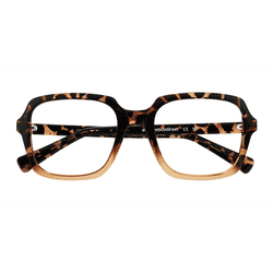 Unisex s square Brown Floral Eco Friendly,Plastic Prescription eyeglasses - Eyebuydirect s Coonrod