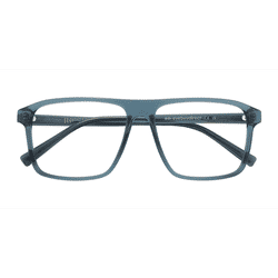 Male s square Blue Plastic Prescription eyeglasses - Eyebuydirect s Whitecap