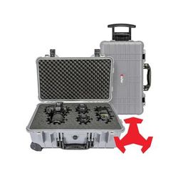 Eylar 22in Carry-On Roller Hard Case Equipped w/Ragar XP Crosslinked Foam Insert Gray SA00034-GRA-RG-XP