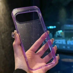 Acrylic+TPU Bling Glitter Candy Clear Case For Google Pixel 9A 9 Pro XL 8A 8 Pro Shining Starry Sky Transparent Shockproof Cover