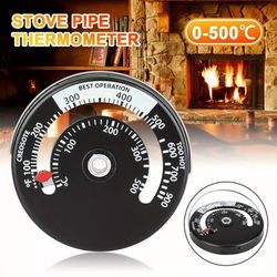 TEMU Stove Thermometer, Magnetic Log Burner Thermometer, Fireplace Temperature Monitor Gauge For Wood Log, Magnetic Stove Thermometer Fire Stove Thermometer Gauge