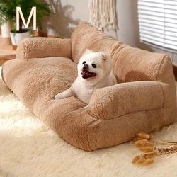 TEMU Cosy And Comfortable Pet Sofa Bed For Dogs And Cats- Warm All , Non-slip Bottom, Pearl, Removable And Washable Cover, Suitable For Small To Medium Dog Breeds