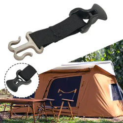 Camping Tent Buckle Rope Tensioner Awning Hooks Wind Rope Holder Tent Double-door Pull-up Outdoor Hiking Tents Accessories