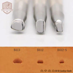 Smooth Bevelers B412-S B412 B413 30° Leather Work Stamping Tool Carving Leather Craft Zhongjiang 304 Stainless Steel Stamps
