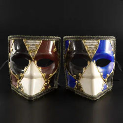 Venezia masque mascarade fête adulte visage complet Halloween masque créatif nouvelle fête