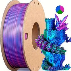 TEMU Pla Filament 250g Net Weight Per Roll For Fdm 3d Printer, 1.75mm Pla 3d Printing Material.