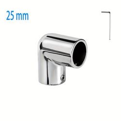 TEMU Heavy Duty Boat Handrail Fitting, 2-way 90 Degree Elbow Hardware, Steel, Pipe Connector For 1 Inch (25.4mm) Pipe Tubing