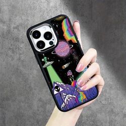 TEMU Alien-inspired Phone Case For Iphone: Tpu Material, Colorful Design