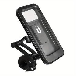TEMU Waterproof And Shockproof Mobile Phone Holder For Motorcycle And Bicycle, Universal 360° Rotatable Adjustable Motorcycle And Bicycle Mobile Phone Holder