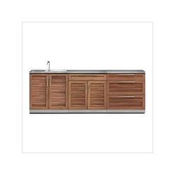 NewAge Outdoor Kitchens Grove 4-Piece Outdoor Kitchen Set with Countertops