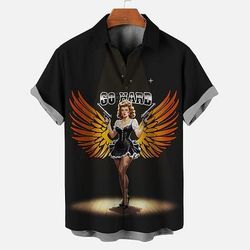Blusa / Camicia Manifesto retrò Ragazza retrò Anni 1950 Retrò Vintage Grafico per Per uomo Adulti Stampa 3D per Mascherata Quotidiano Vacanza Feste
