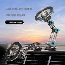 360 Rotation Foldable Magsafe Magnetic Car Phone Holder Auto Dashboard Windshield GPS Navigation Car