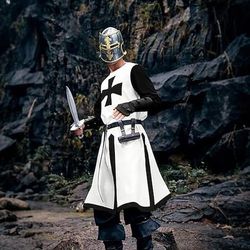 Retrò Vintage Medievale 17° secolo Tunica Cavaliere Vichingo Crociato Costume Per uomo Vichingo Fantasia Halloween Carnevale Festa / Sera Fiera Rinascimentale LARP Adulti Camicia