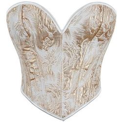 Retrò Vintage Medievale Rinascimento Corsetto Gilet Bustino 13 Ossa Floreale Jacquard Collo a cuore Costume Per donna Celtico Fantasia Reale Halloween Carnevale Feste Casual Quotidiano LARP Adulti