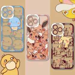 Cute Cartoon P-Pokemon Case For Samsung Galaxy S24 S25 Ultra S23 S22 S21 Plus FE A56 A36 A26 5G A16 A06 4G Note 20 Soft Cover
