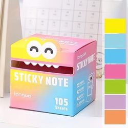 TEMU 105 Sheets Pearl Self-adhesive Sticky Notes, Pull-out Transparent Memo Pads For School And Office Supplies