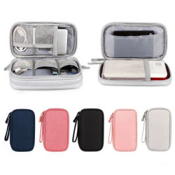 Portable Storage Bag for Power Bank Digital Cable Case Earphone Waterproof Oxford Cloth Earphone